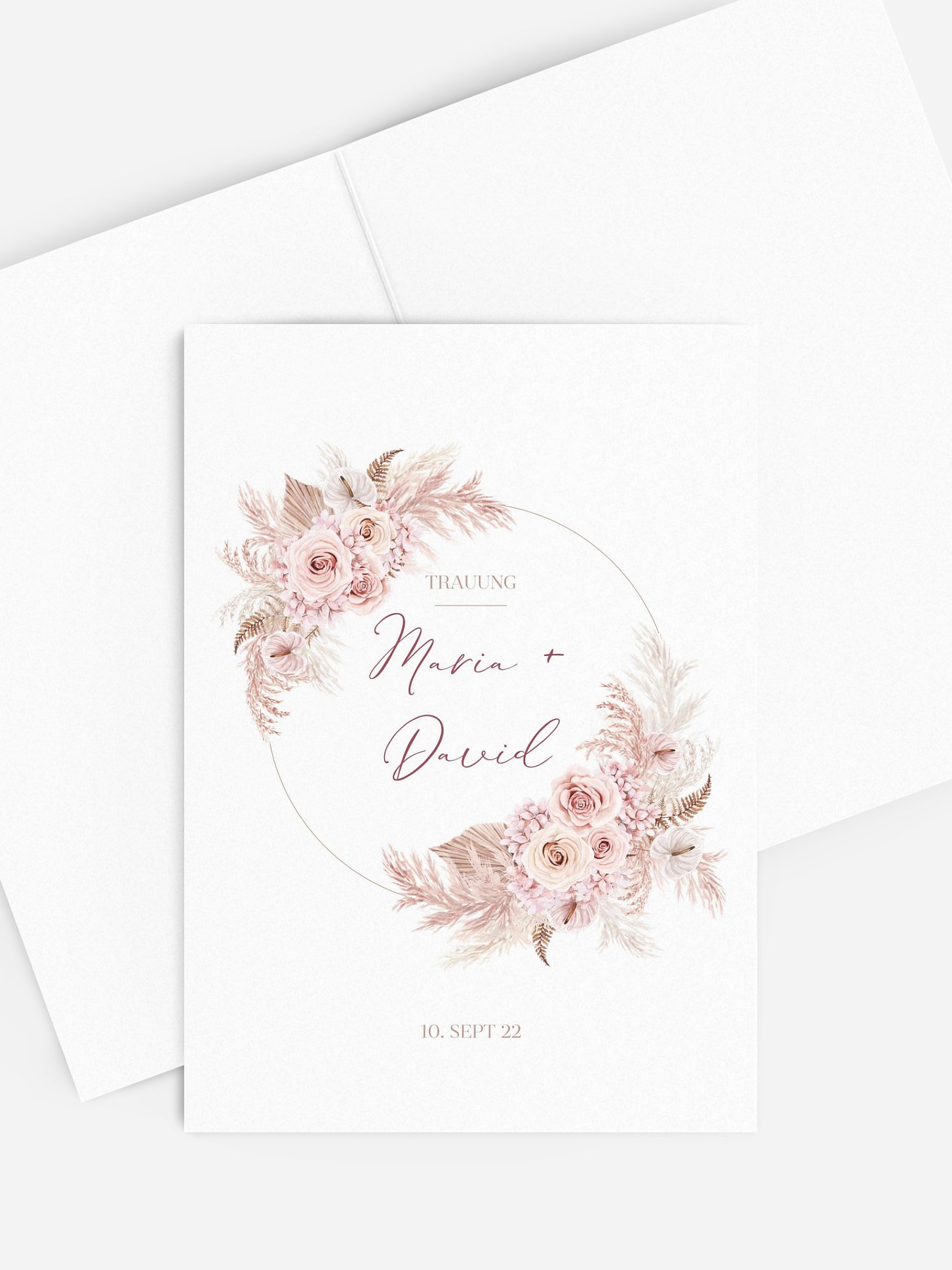 Kirchenheft Hochzeit Blush Bloom