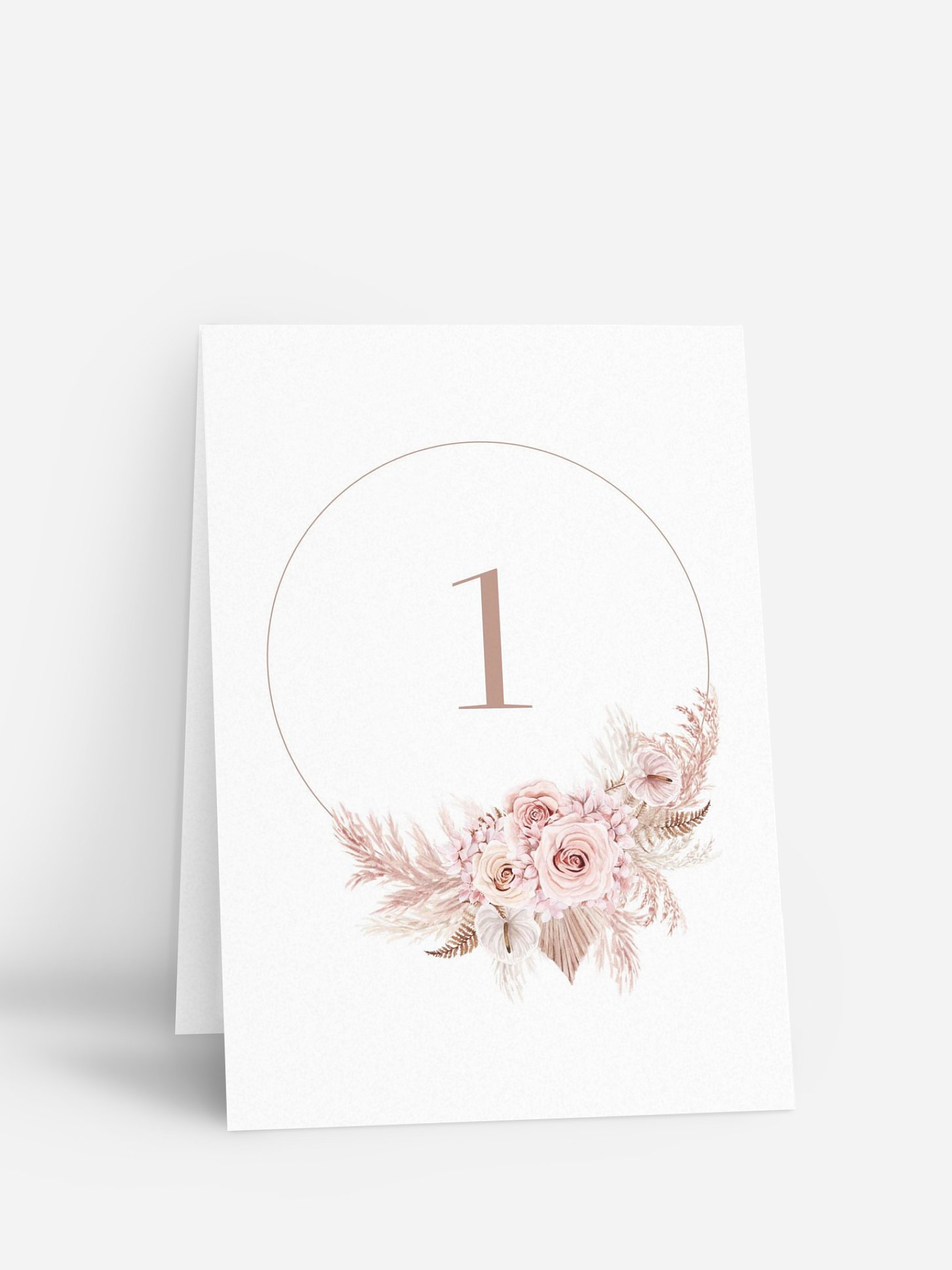 Tischnummer Blush Bloom