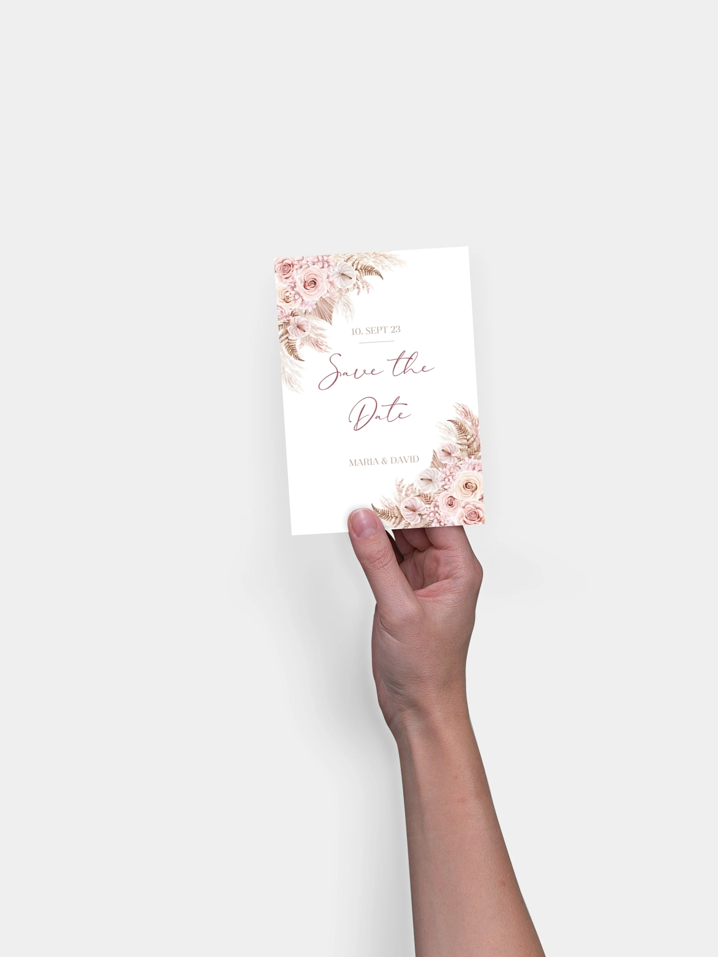 Save-the-Date Karte Blush Bloom