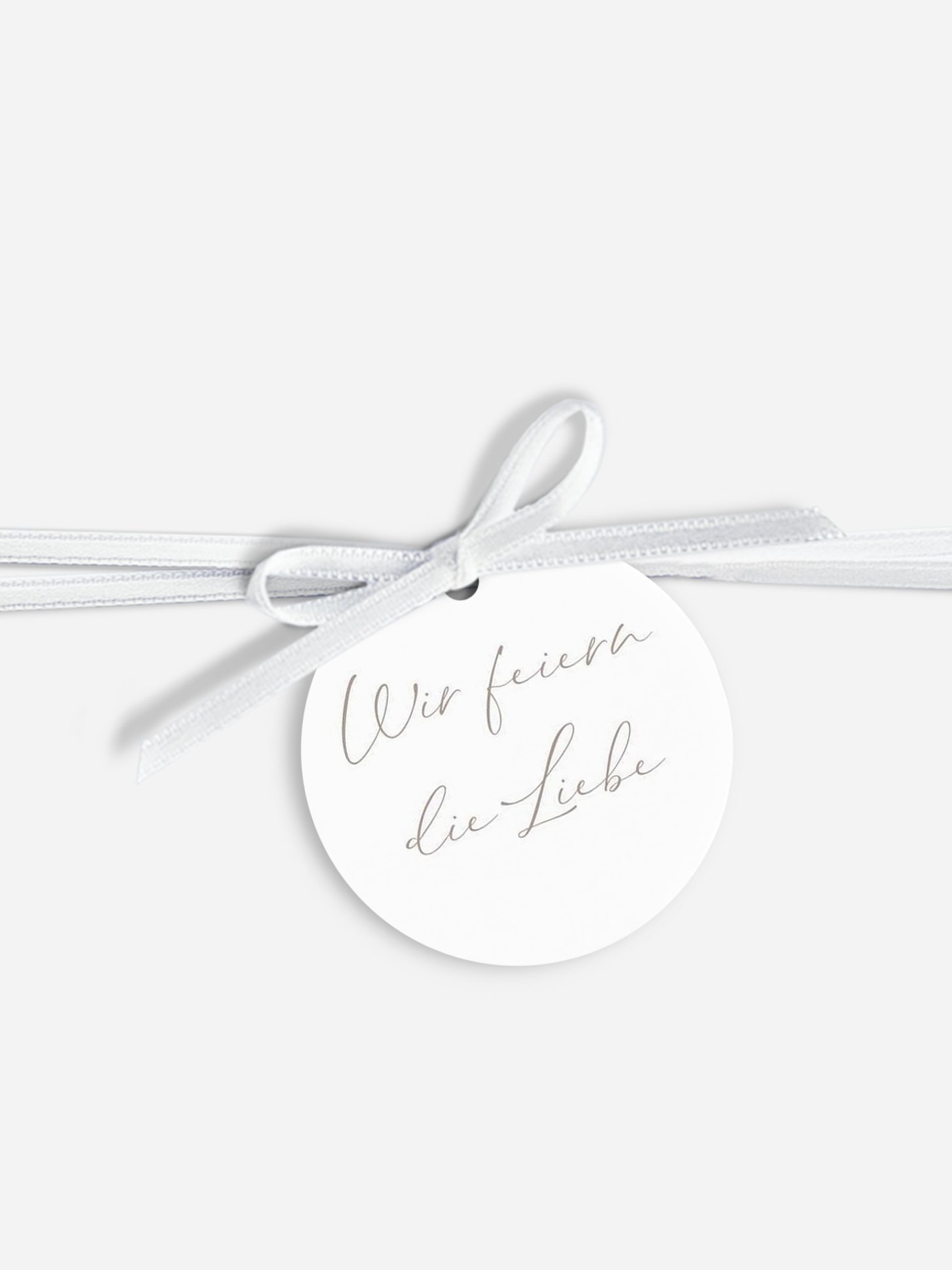 Anhänger mit Band zur Hochzeit Gypsophila Dreams