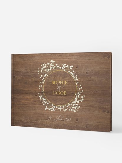 Gästebuch Rustic Gypsophila