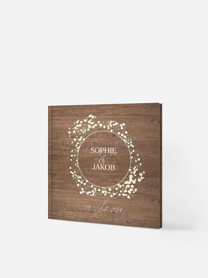 Gästebuch Rustic Gypsophila