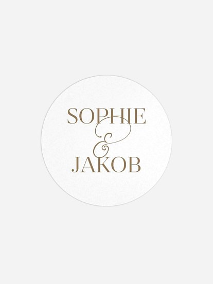 Geschenkaufkleber Hochzeit Rustic Gypsophila