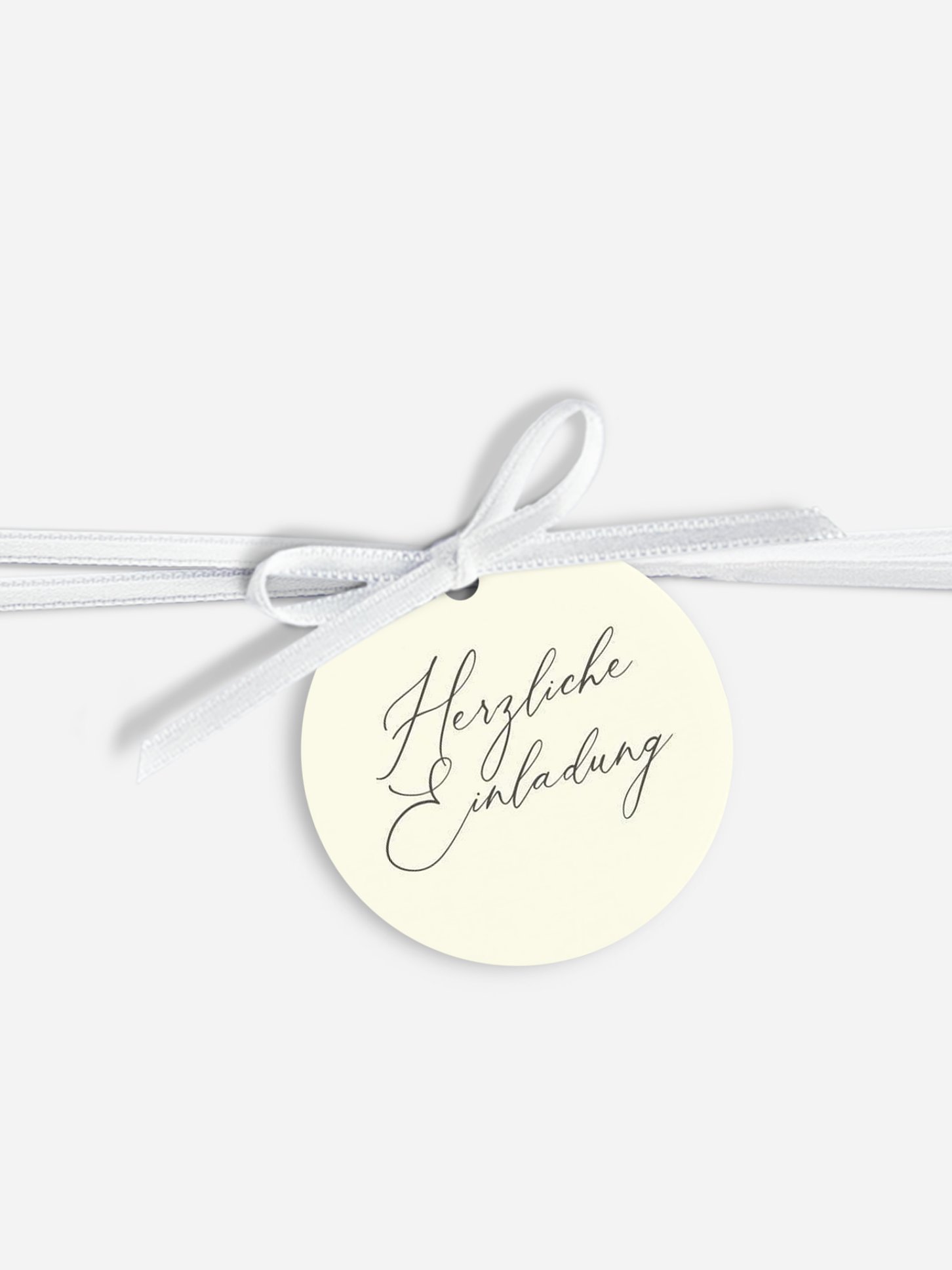 Anhänger mit Band zur Hochzeit Rustic Gypsophila