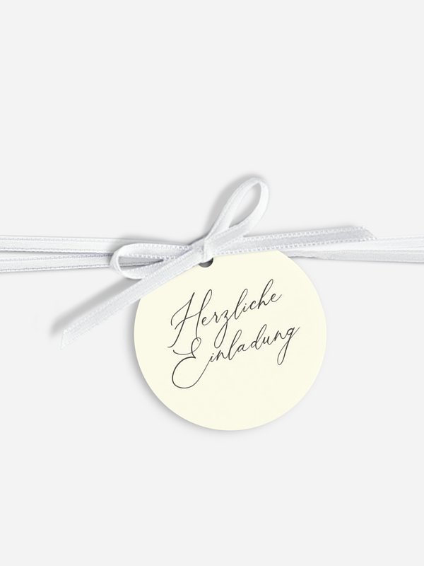 Anhänger mit Band zur Hochzeit Rustic Gypsophila