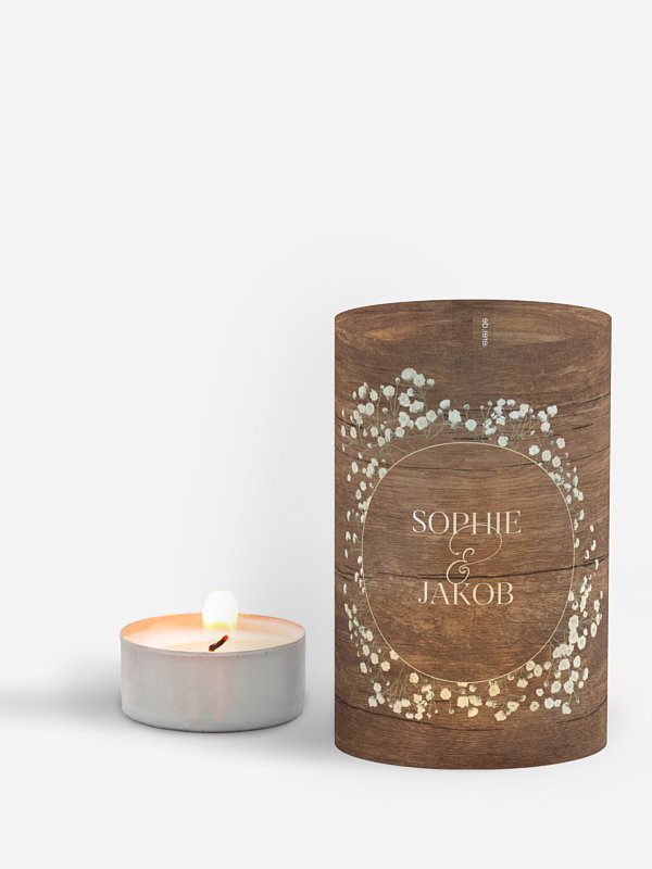 Windlichter Rustic Gypsophila