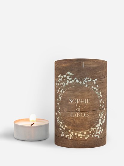Windlichter Rustic Gypsophila