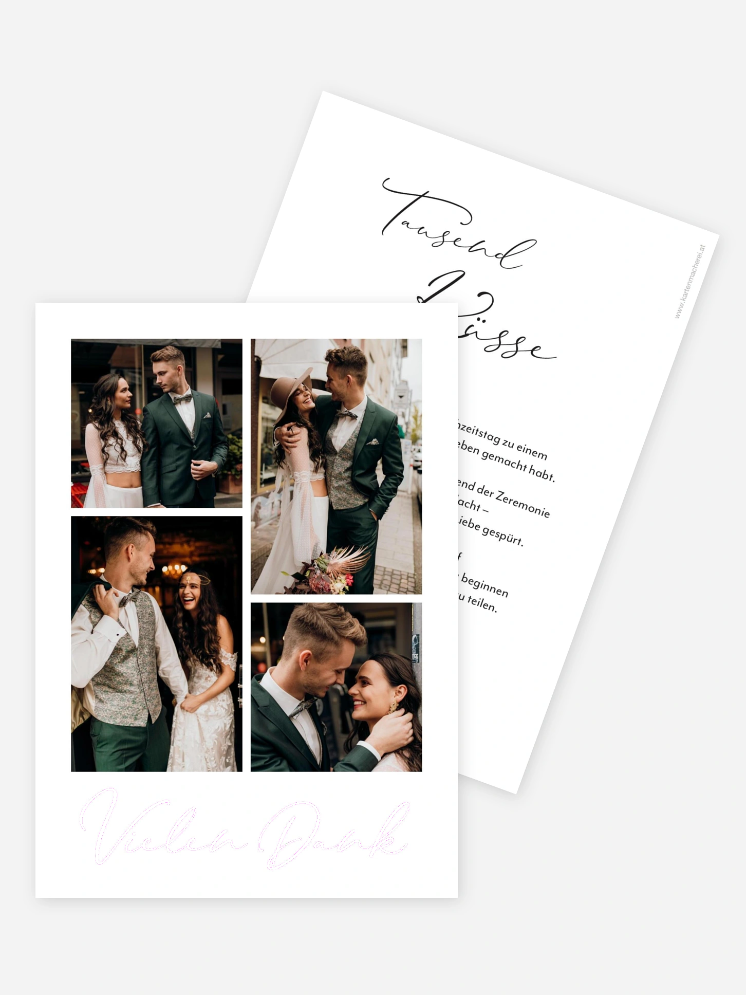 Dankeskarte Hochzeit Romantic Pictures