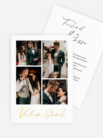 Dankeskarte Hochzeit Romantic Pictures