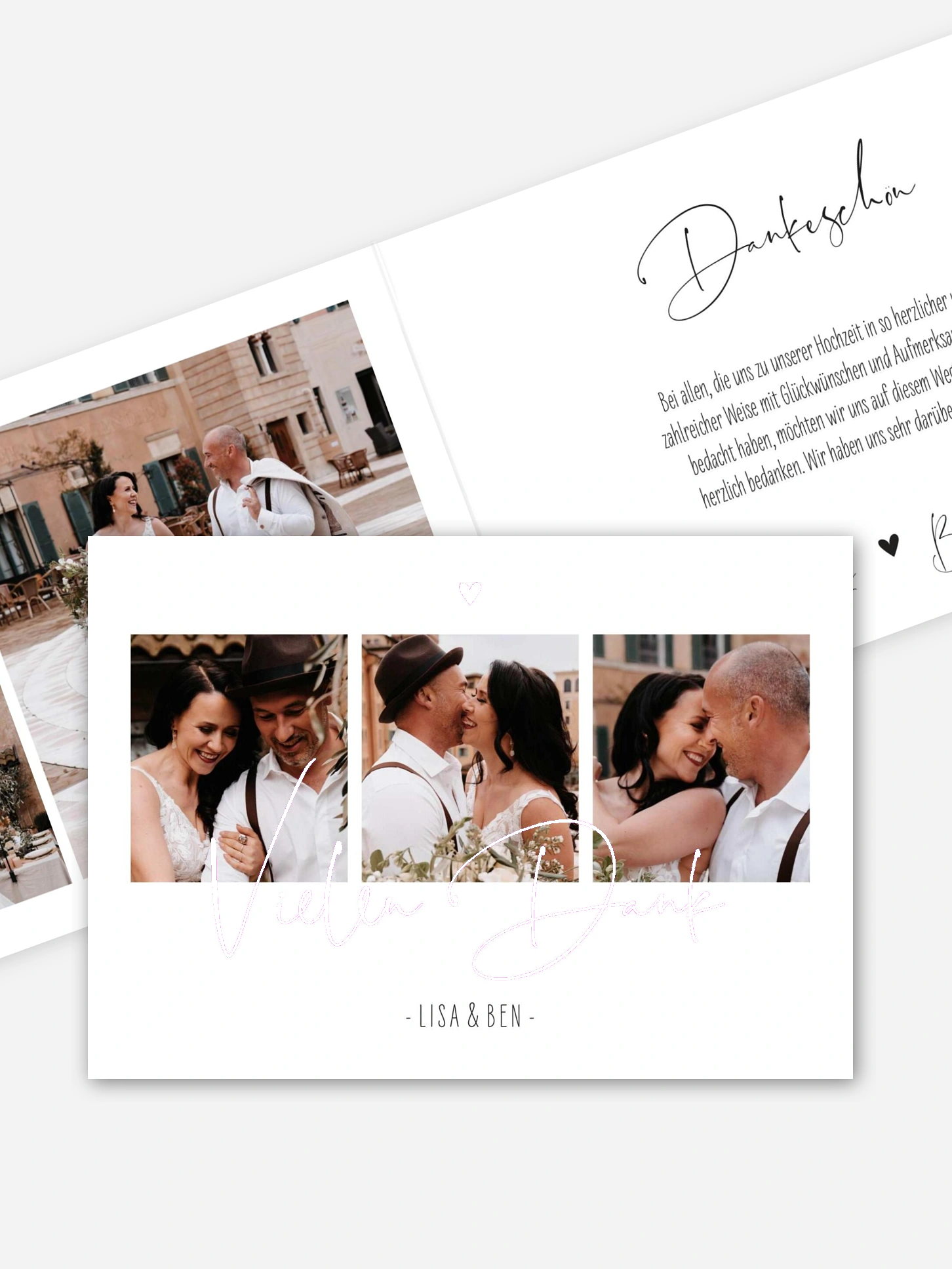 Dankeskarte Hochzeit Glücksfotos