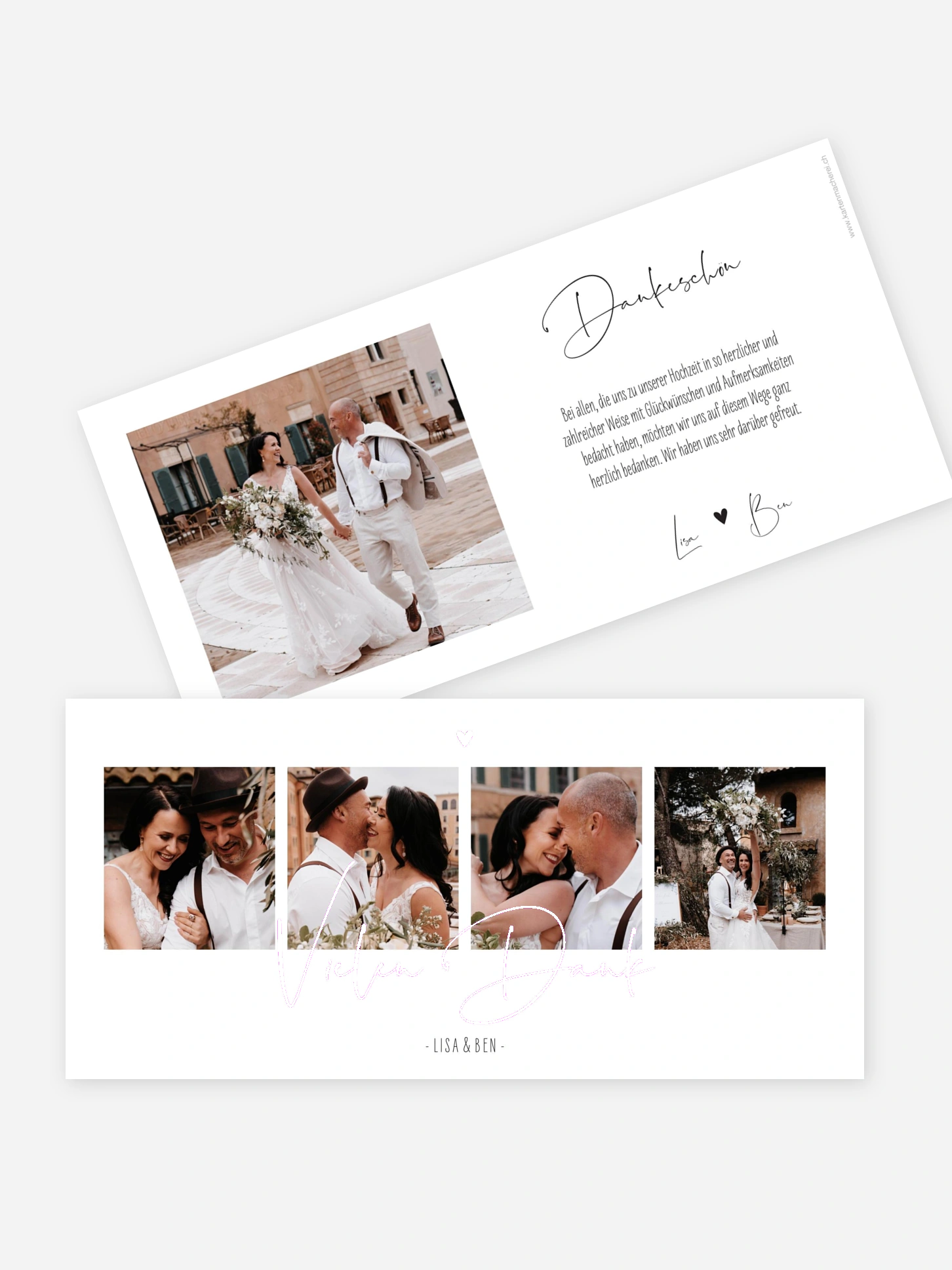 Dankeskarte Hochzeit Glücksfotos