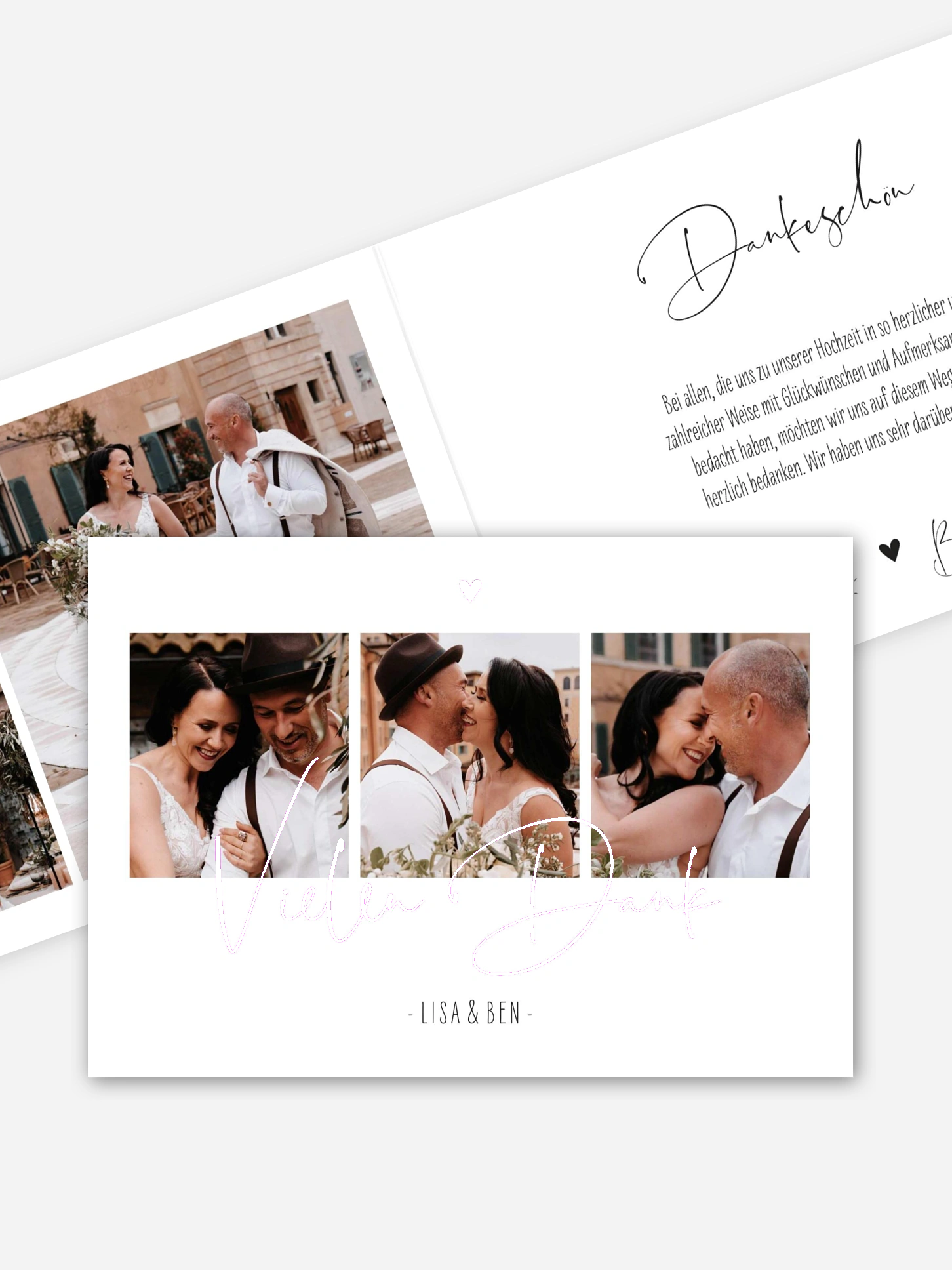 Dankeskarte Hochzeit Glücksfotos