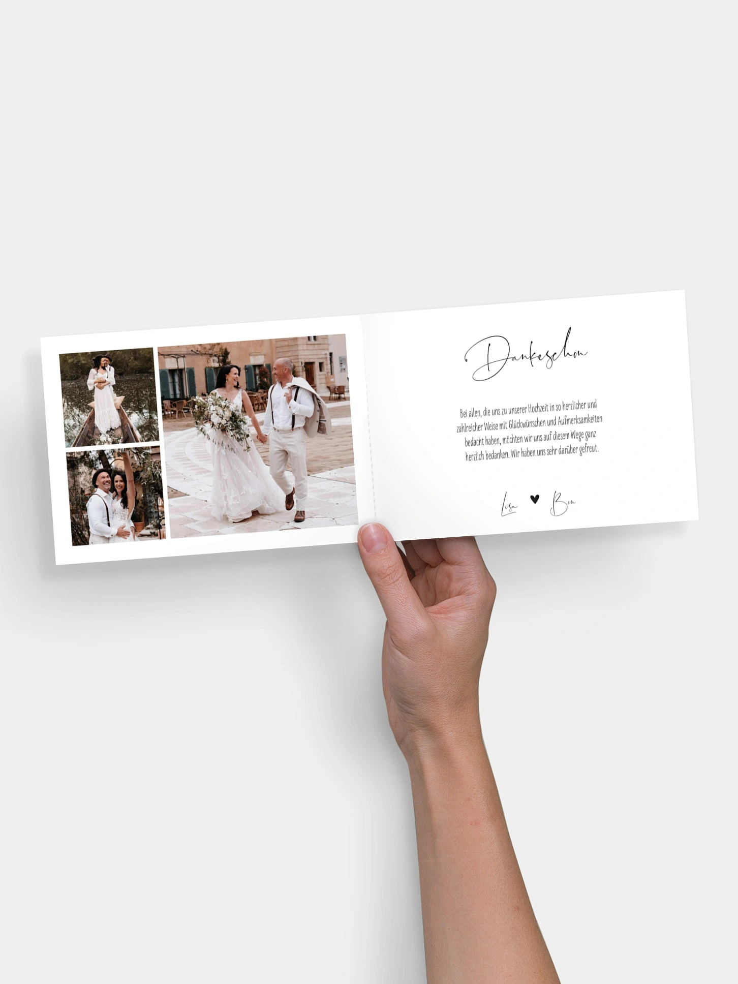 Dankeskarte Hochzeit Glücksfotos