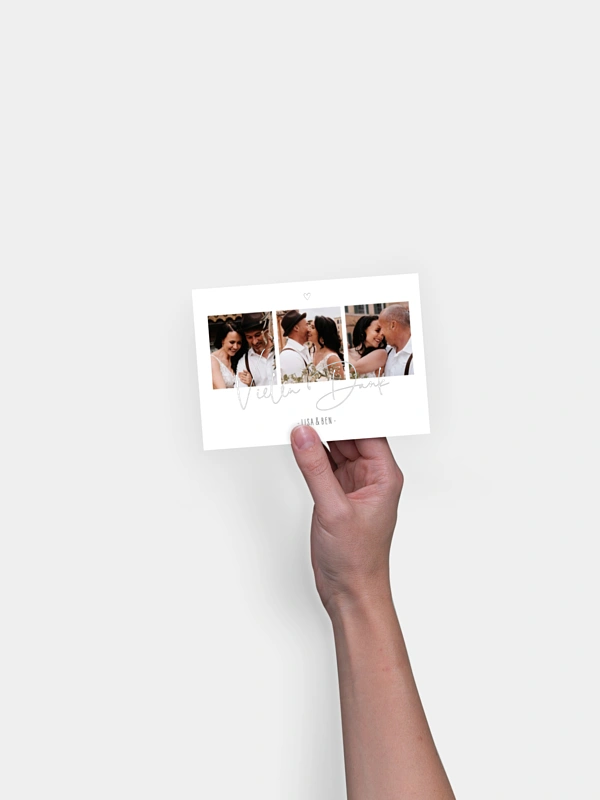 Dankeskarte Hochzeit Glücksfotos