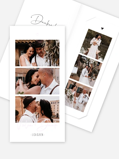 Dankeskarte Hochzeit Glücksfotos