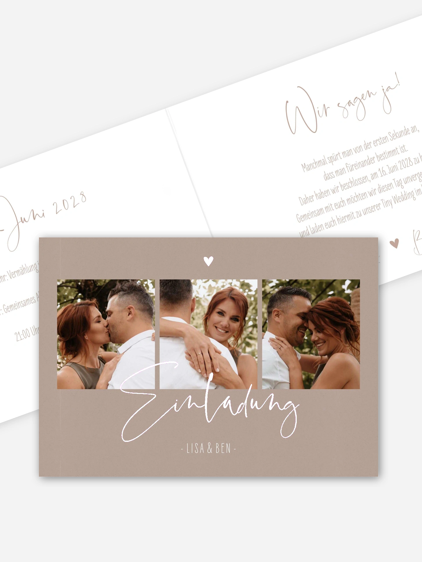 Hochzeitseinladung Glücksfotos