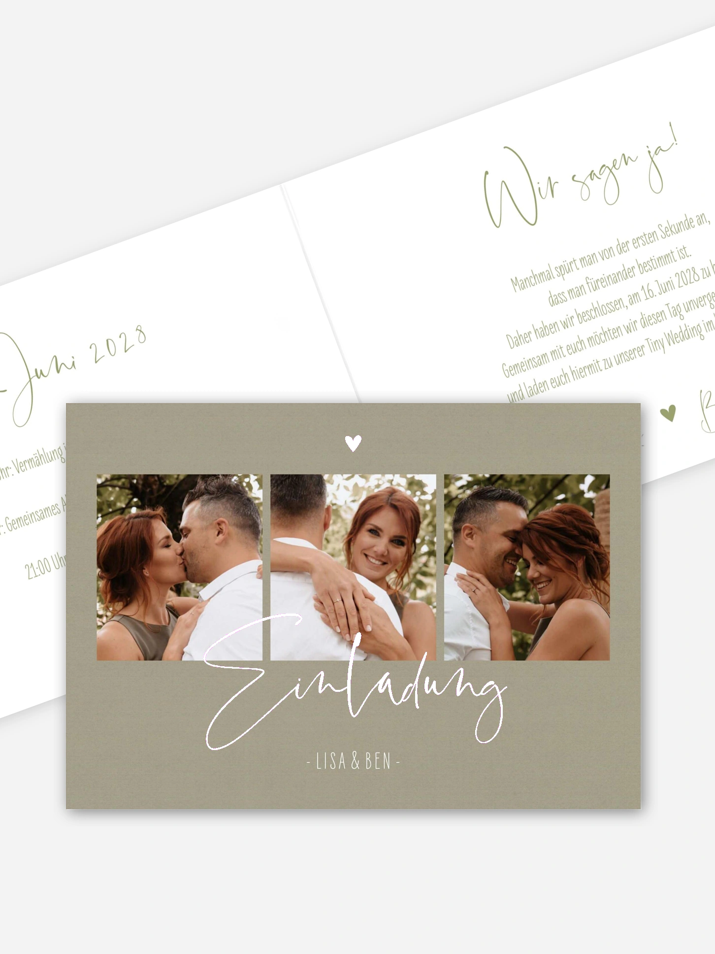 Hochzeitseinladung Glücksfotos