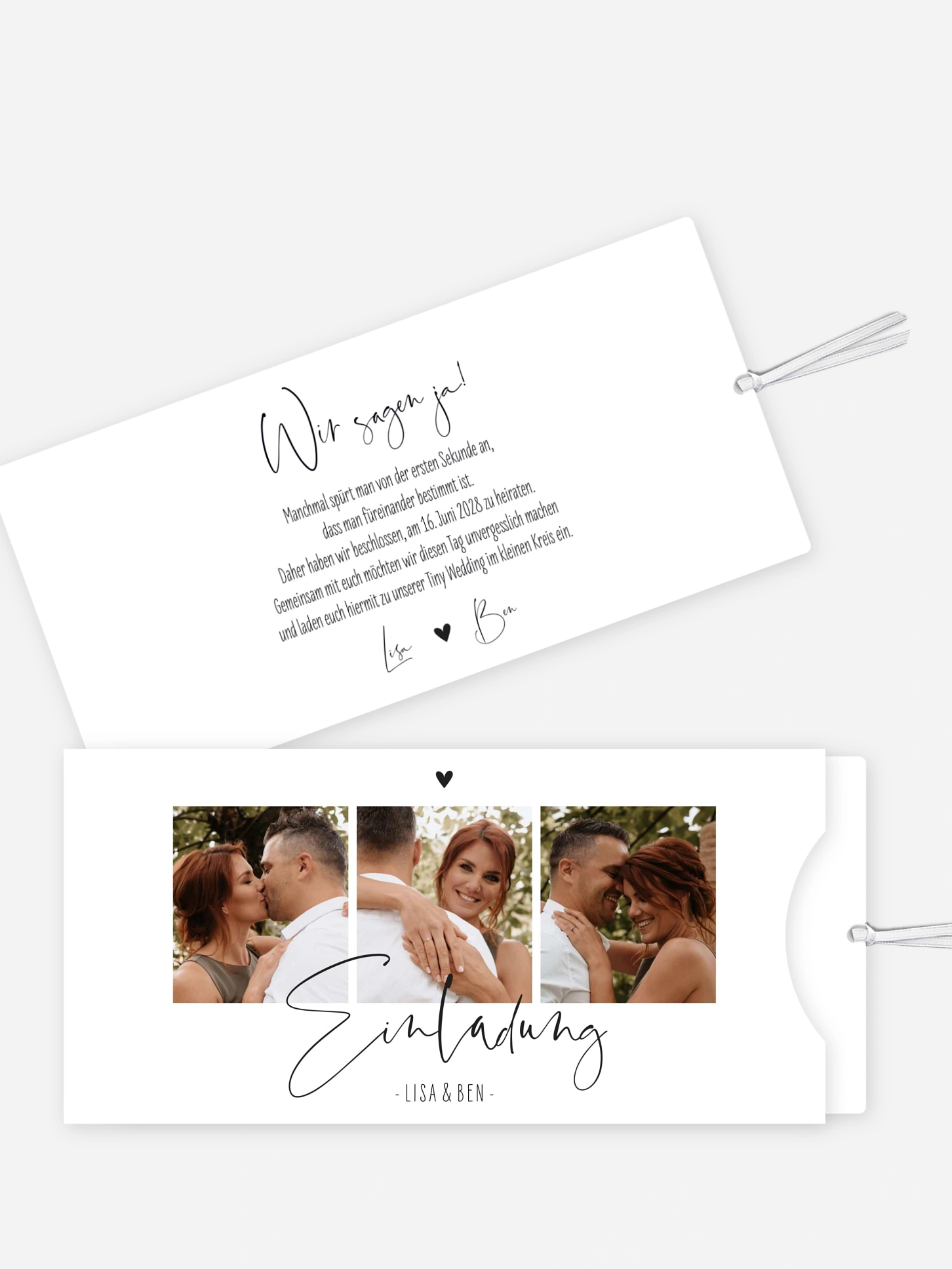 Hochzeitseinladung Glücksfotos