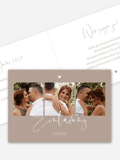 Hochzeitseinladung Glücksfotos