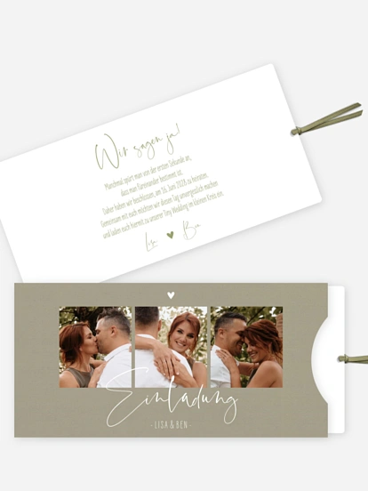 Hochzeitseinladung Glücksfotos