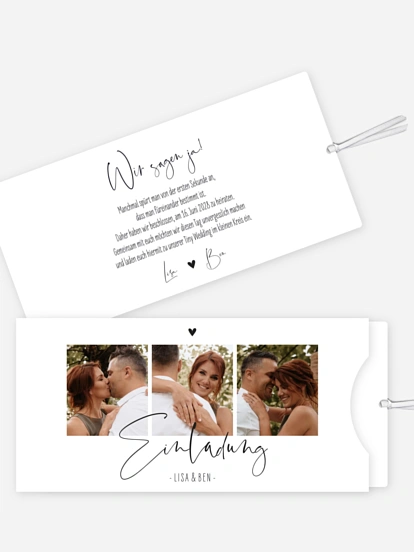 Hochzeitseinladung Glücksfotos
