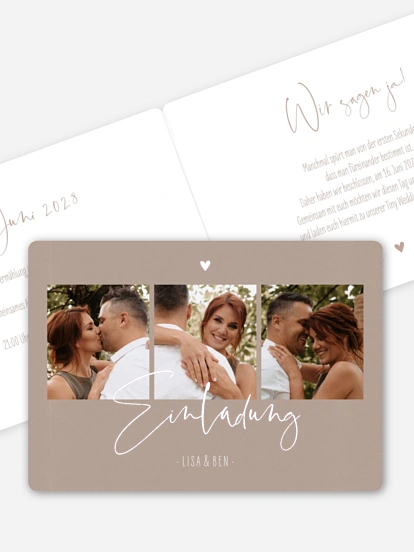 Hochzeitseinladung Glücksfotos