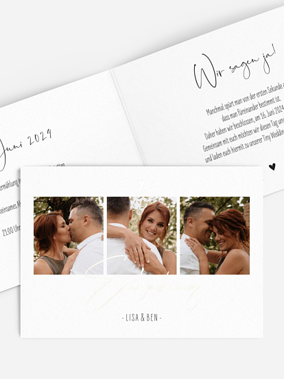 Hochzeitseinladung Glücksfotos