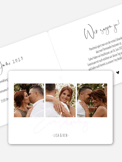 Hochzeitseinladung Glücksfotos