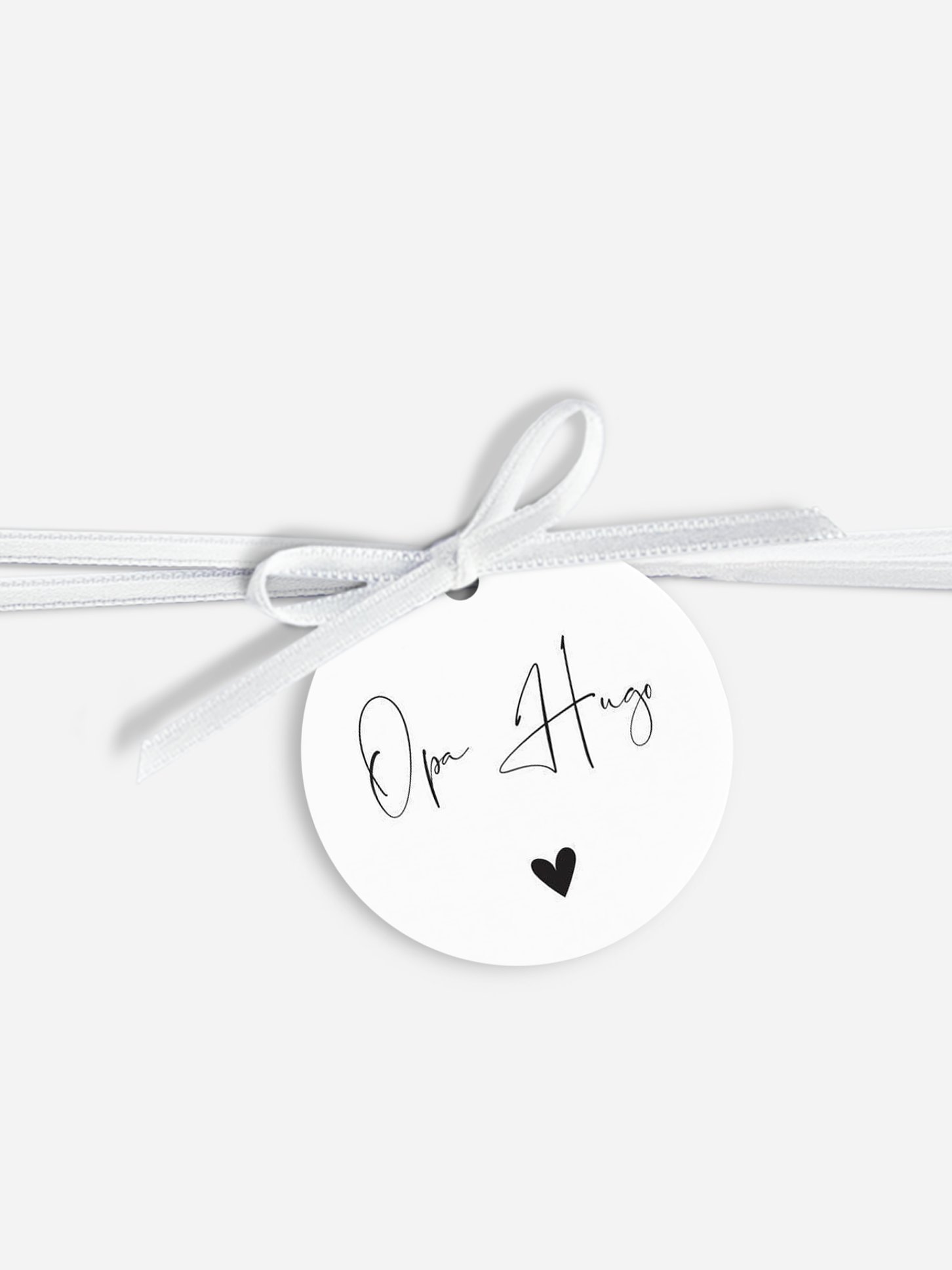 Anhänger mit Band zur Hochzeit personalisiert Glücksfotos