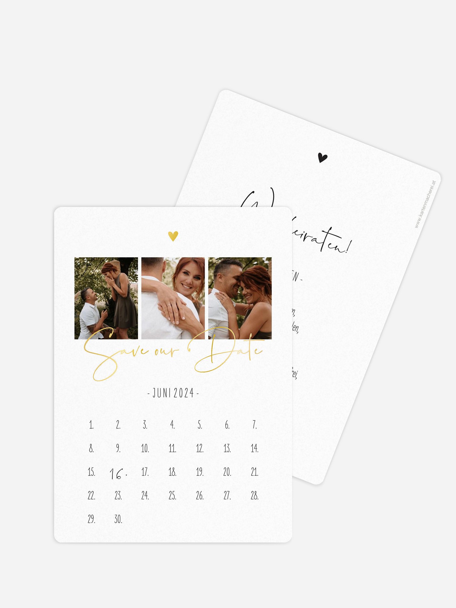 Save-the-Date Karte Glücksfotos