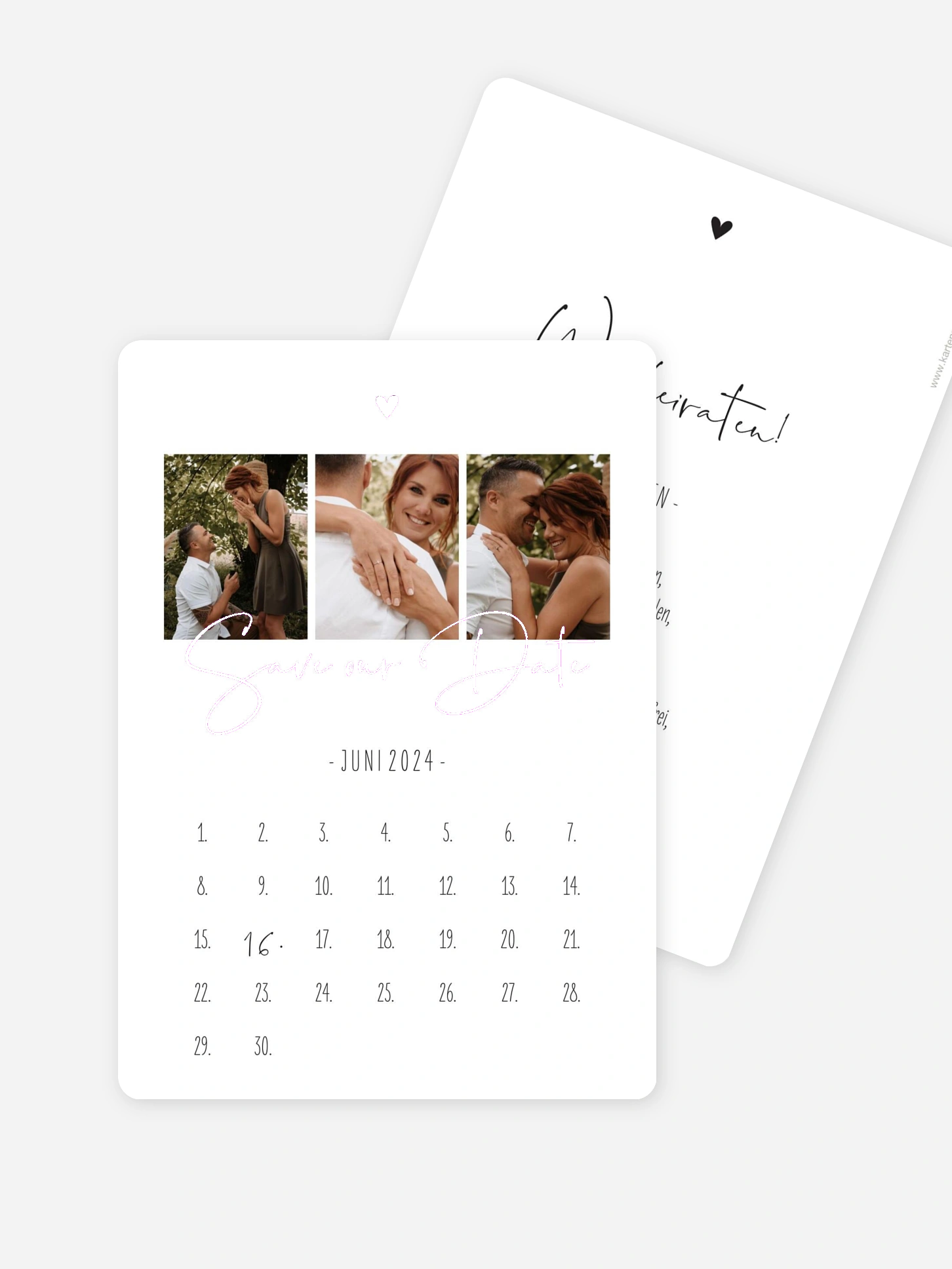 Save-the-Date Karte Glücksfotos