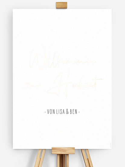 Willkommensschild Glücksfotos