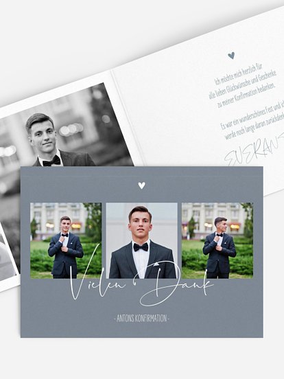 Danksagung Konfirmation Glücksfotos