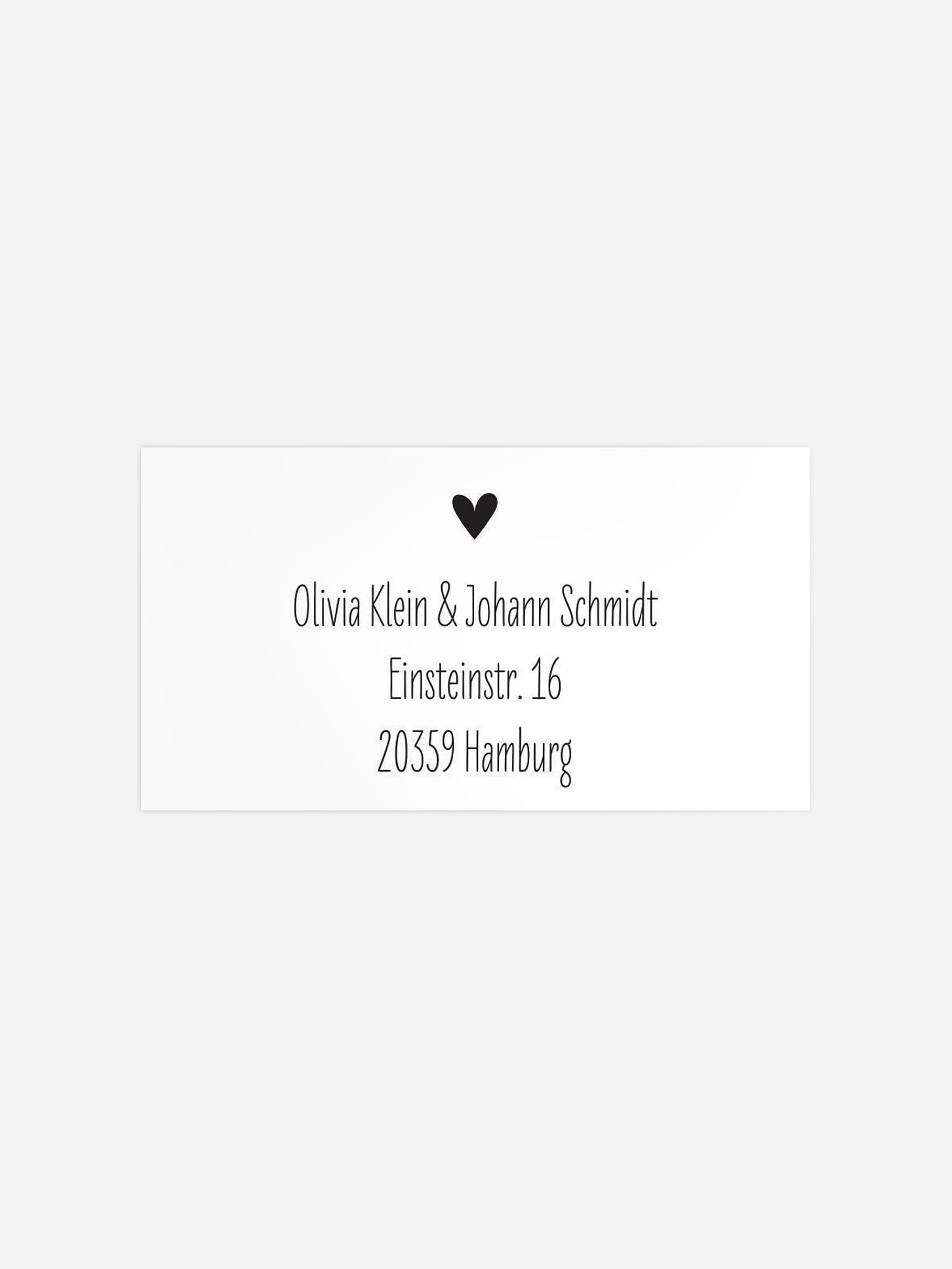 Empfängeraufkleber Hochzeit Glücksfotos