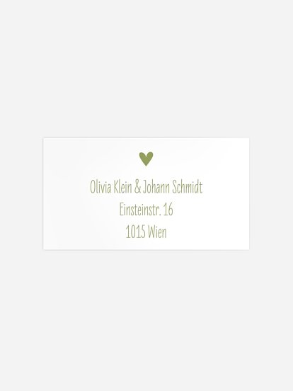 Empfängeraufkleber Hochzeit Glücksfotos
