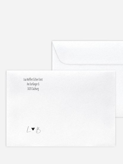 Briefumschlag mit Motiv Glücksfotos