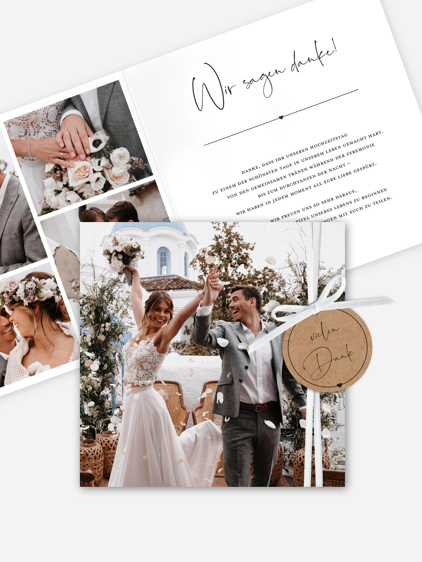 Dankeskarte Hochzeit Glückspaar