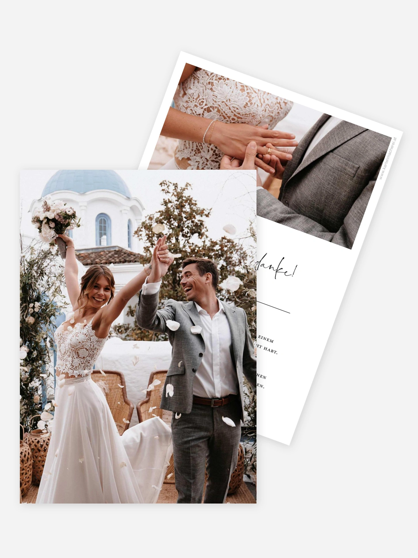 Dankeskarte Hochzeit Glückspaar