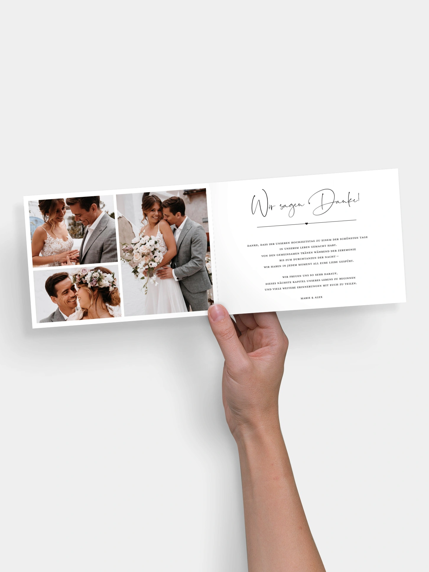 Dankeskarte Hochzeit Glückspaar