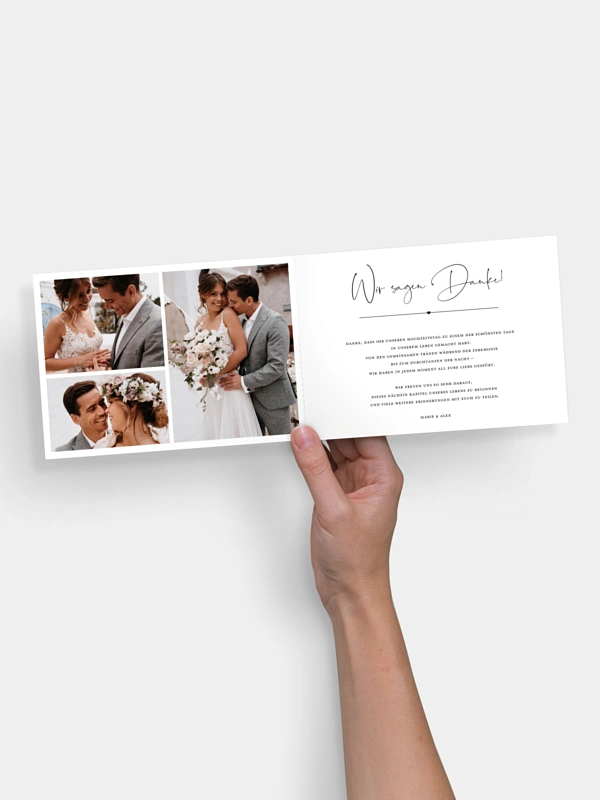 Dankeskarte Hochzeit Glückspaar
