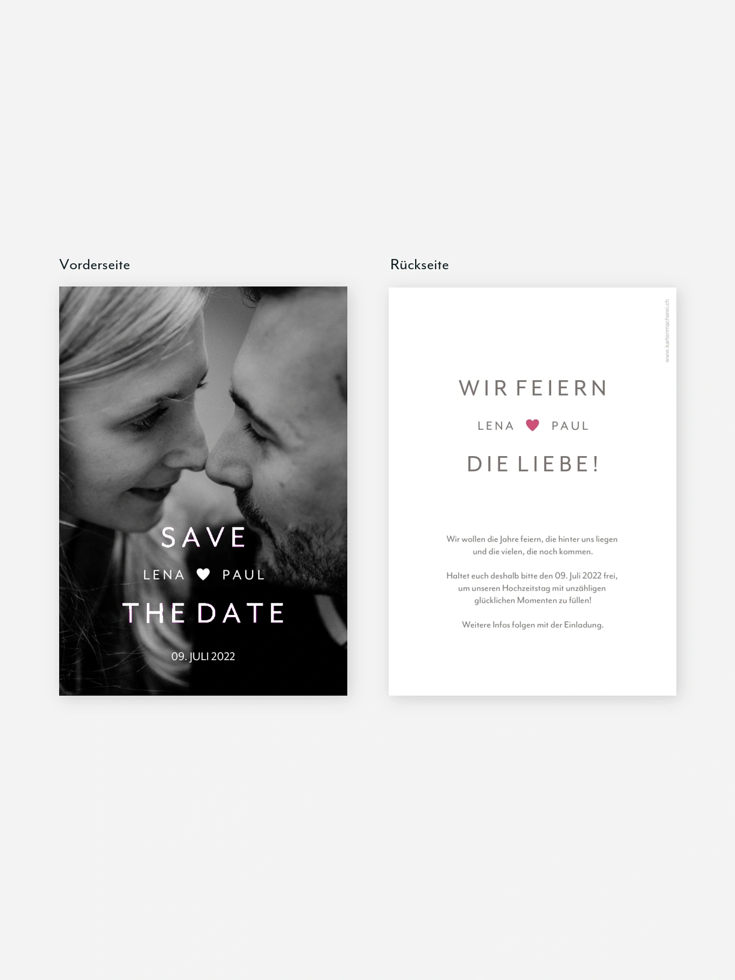 Save-the-Date Karte We Belong Together