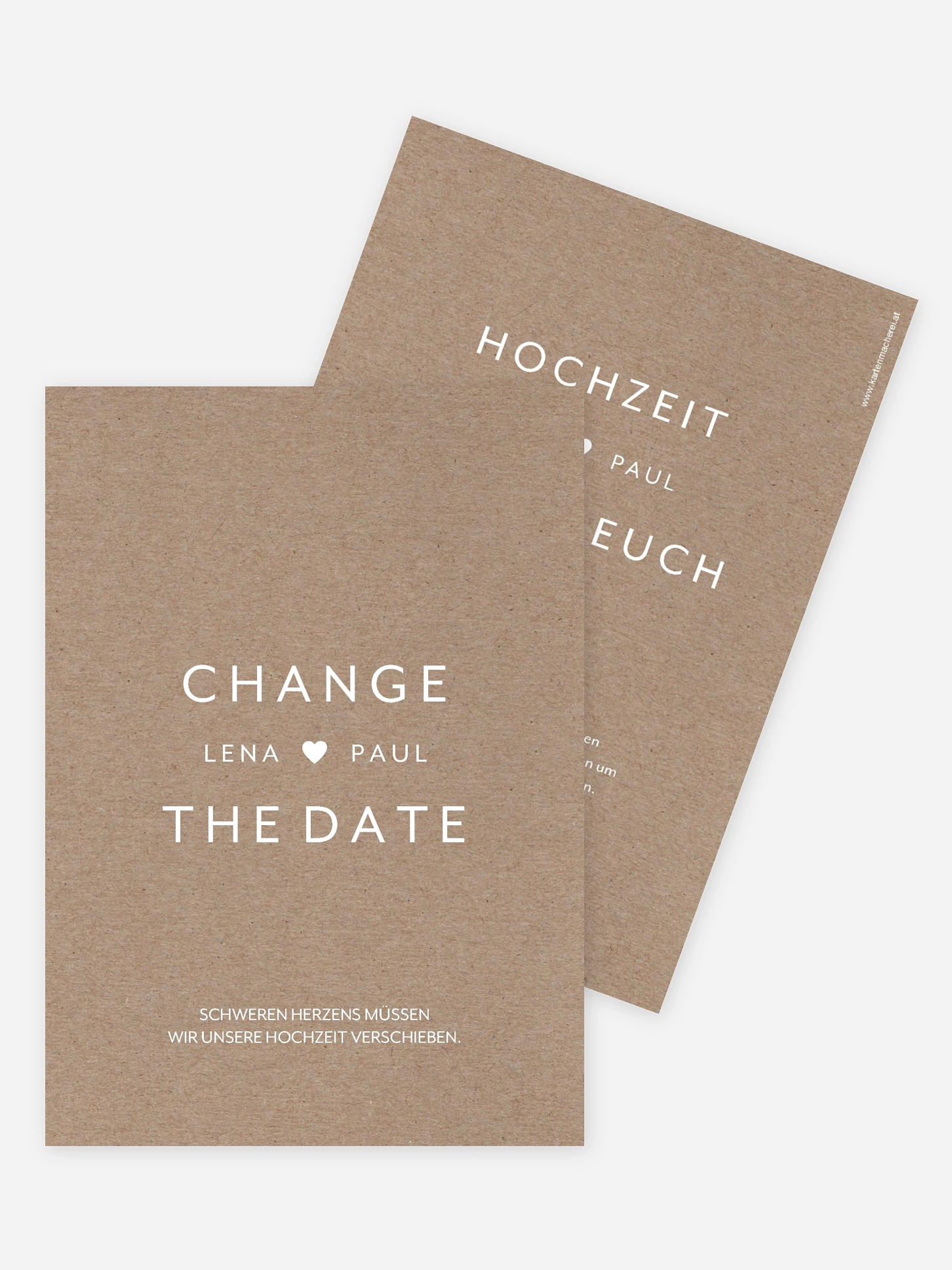 Change-the-Date Karte Change the Date