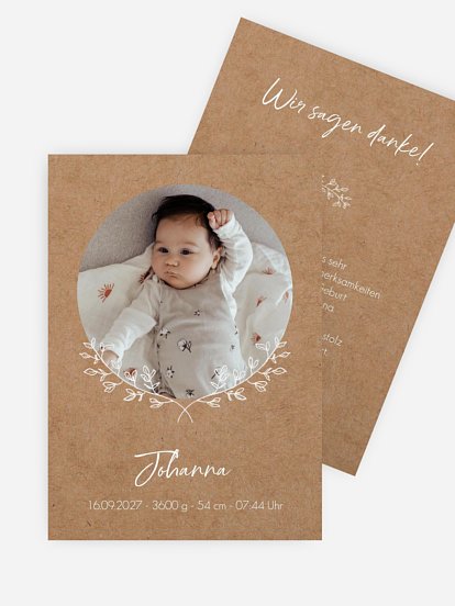 Geburtskarte Heute & Immer