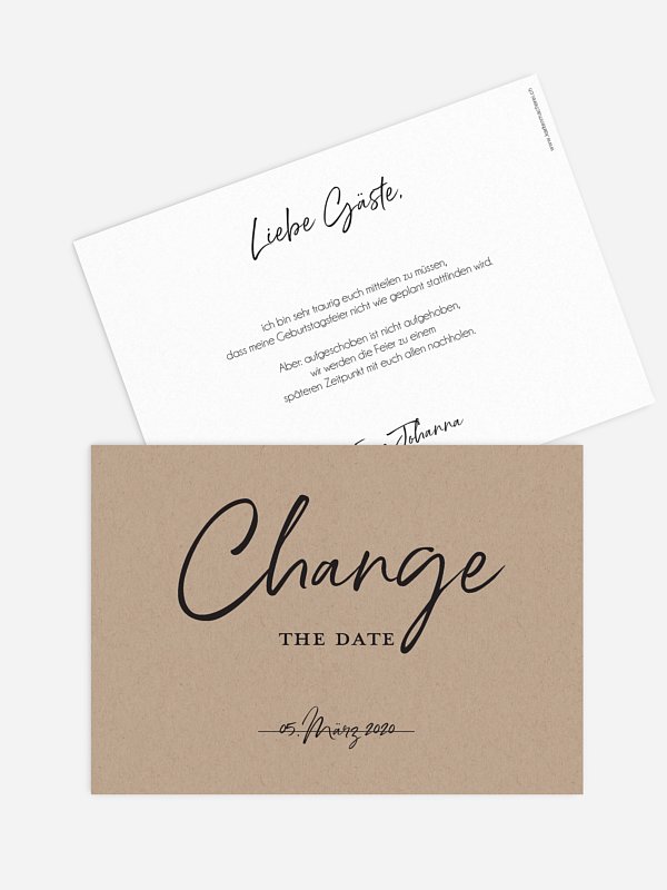 Geburtstagseinladung Life Is Change