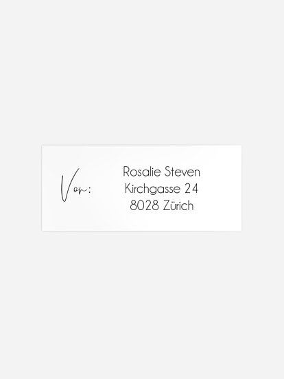 Absenderaufkleber Konfirmation und Kommunion Thank You