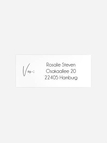 Absenderaufkleber Konfirmation und Kommunion Thank You