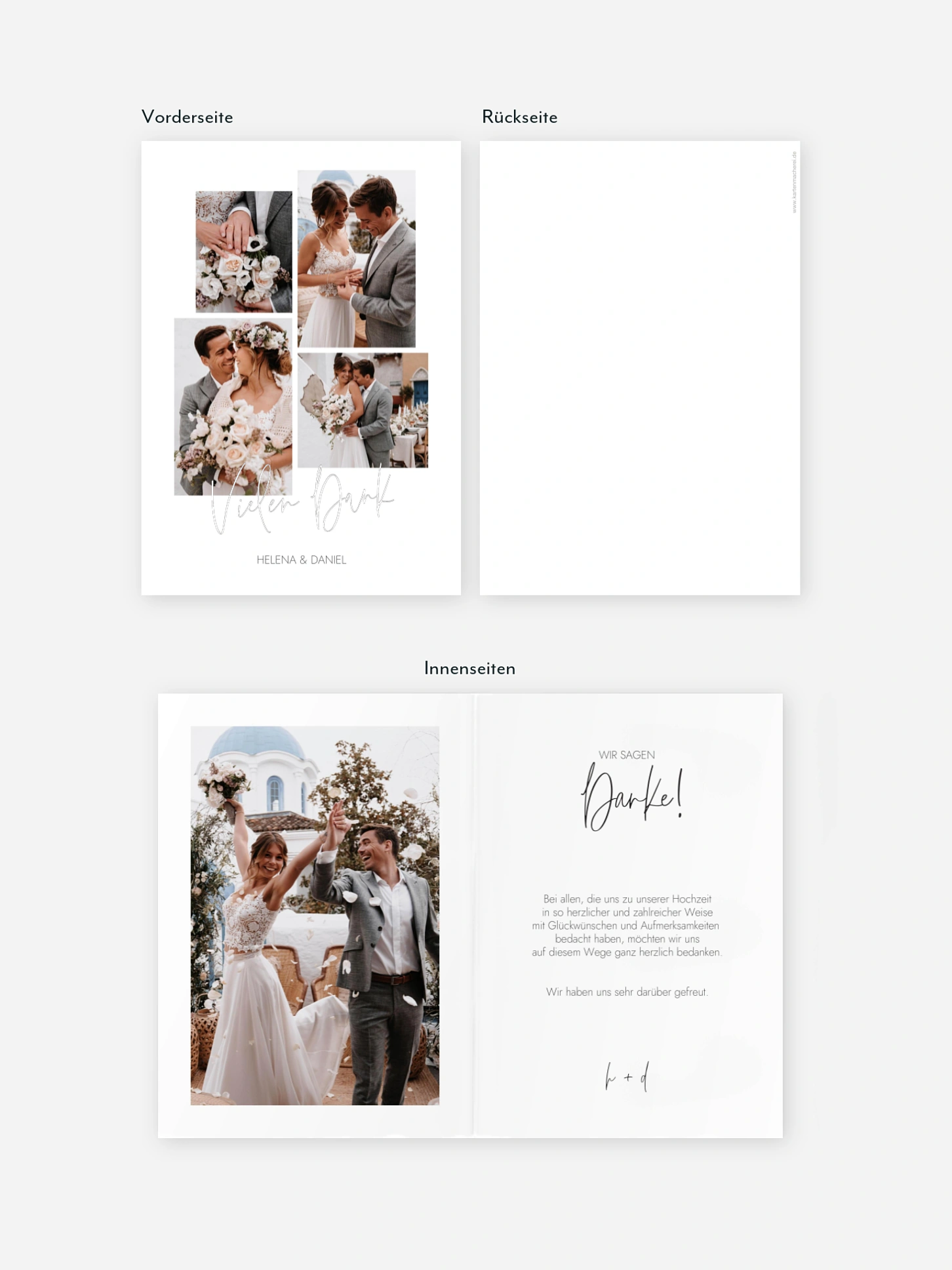 Dankeskarte Hochzeit Thank You