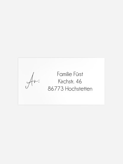 Empfängeraufkleber Konfirmation und Kommunion Thank You