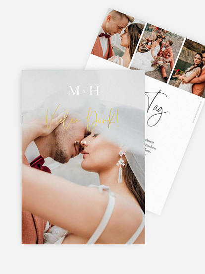 Dankeskarte Hochzeit Dreamy