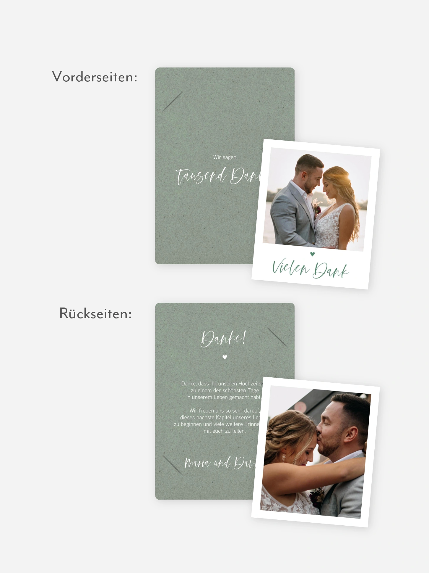 Dankeskarte Hochzeit Lovely Couple